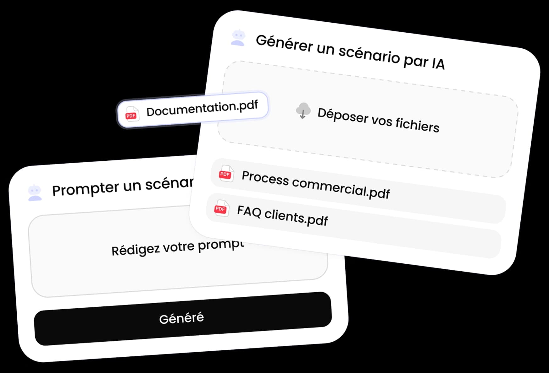 Preview of a scenario generated from documents.